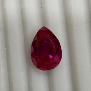 Red Colored CZ - Oval Shape (12x16.5 mm)